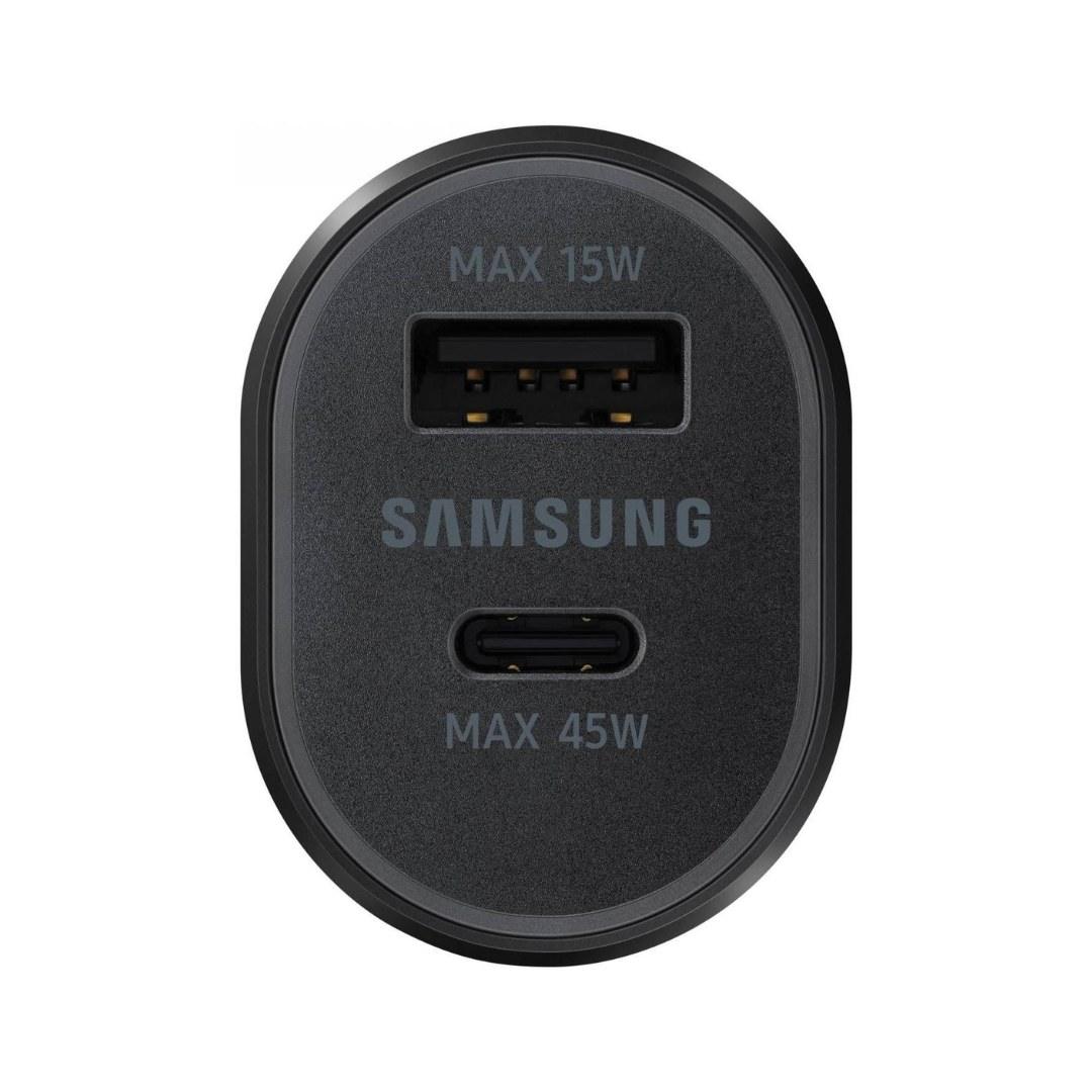 ראש מטען מהיר לרכב 45W עם 2 יציאות סמסונג מקורי ראש מטען מהיר לרכב 45W עם 2 יציאות סמסונג מקורי